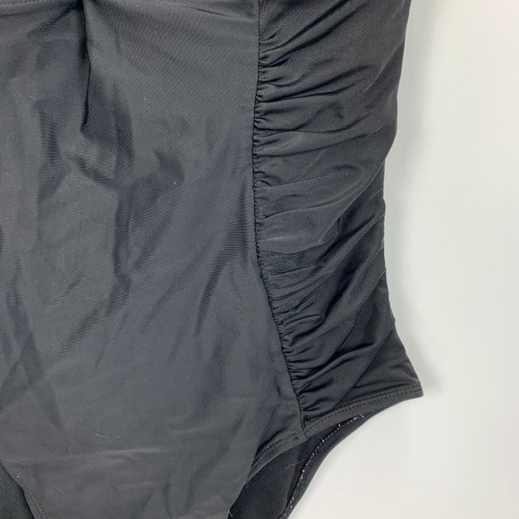 Old Navy Black Slimming Medium Swim Suit - Picture 3 of 6